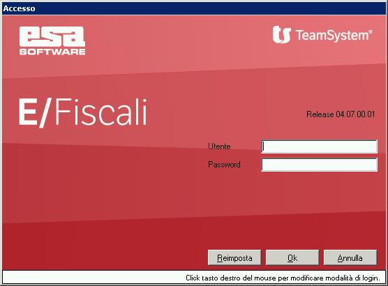 FLUSSO OPERATIVO DETTAGLIATO Controllare la Release del Programma Verificare che la versione del programma installata sia la 04.07.00.01.