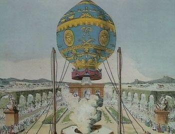 VERSAILLES 19 SETTEMBRE 1783: VOLO DELL "AEROSTATO RÉVELLION (A BORDO UNA PECORA,