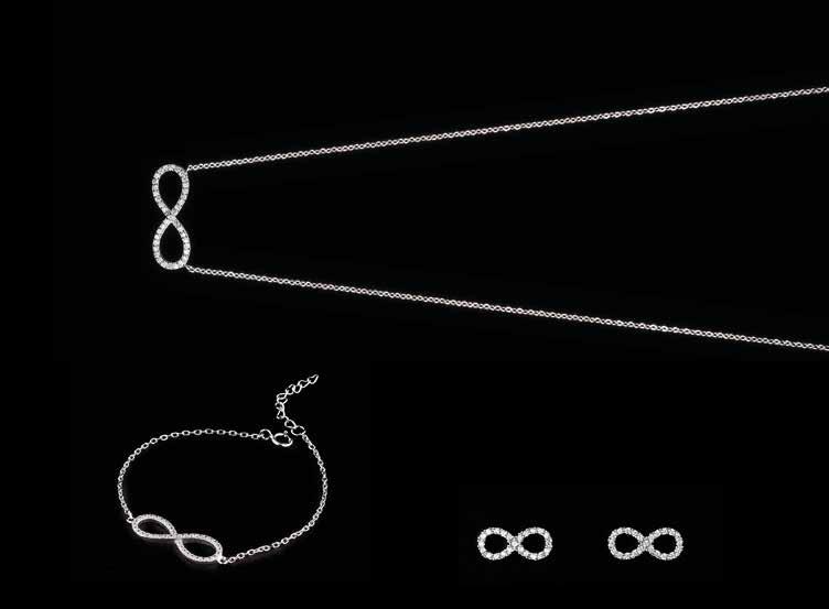 39 BG0074 dettaglio INFINITO con zirconi 28,00 BG0075 Bracciale in argento 925, dettaglio