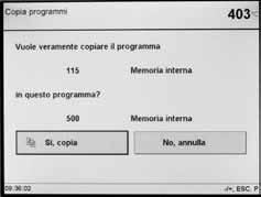 Qualità del vuoto (assoluta) Definisce la qualità del vuoto (in mbar/hpa) che la pompa del vuoto deve raggiungere nella fase di creazione del vuoto durante il processo di cottura.