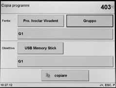 memorizzare programmi. Per utilizzare l USB Memory Stick come memoria programma esterna, occorre preventivamente prepararlo come memoria.