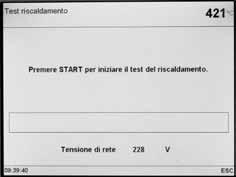 Programma test della resistenza Il presente programma controlla automaticamente la qualità della resistenza (durata: 7 minuti ca.).