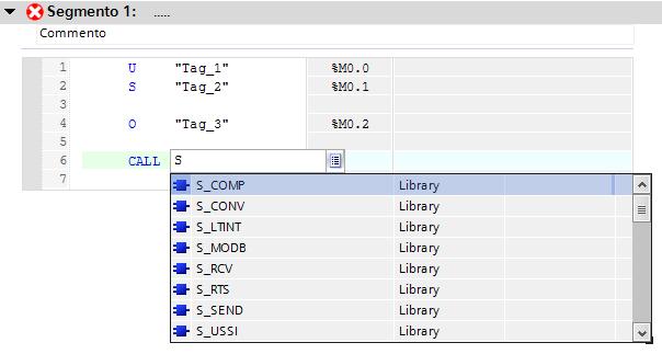 4.1.2.3.4.3 Commentare più righe contemporaneamente In TIA Portal è possibile commentare più righe di codice AWL con un'unica operazione: 1- Selezionare le righe di codice che si vogliono commentare;