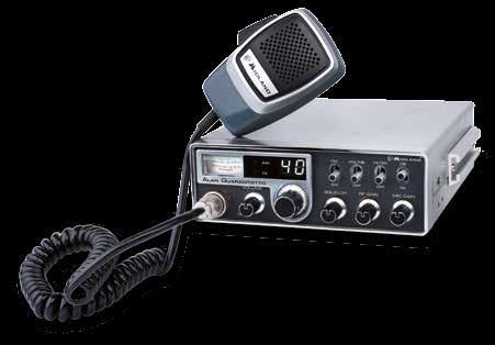 ALAN QUARANTOTTO AM FM 40 BAND CANALI NOISE BLANKER SYSTEM S-METER POWER 12V 4 PIN 48 IL CB 40 CANALI PIU VENDUTO DAL 1986!