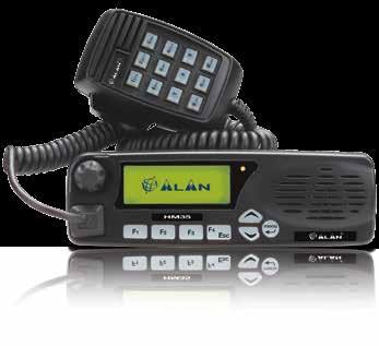 ALAN HM135/435/70 EMERGENCY SCAN SCRAMBLER ALTA/BASSA POTENZA PER SISTEMI DI COMUNICAZIONE AVANZATI HM135: VHF 136-174MHz HM435: UHF 403-470MHz HM70: 66-88MHz 465-520MHz CARATTERISTICHE 4-25W potenza