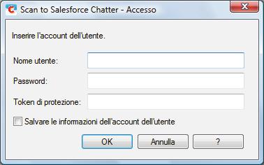 Invio a Salesforce Chatter Invio a Salesforce Chatter Questo paragrafo descrive come inviare le immagini scandite come file PDF o JPEG a Salesforce Chatter.
