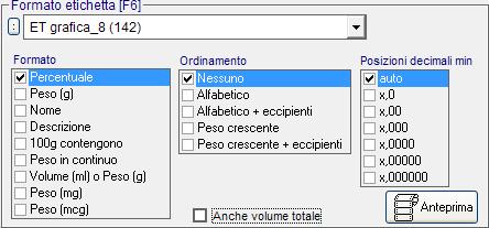 H2O Professional il software di gestione del laboratorio di farmacia 96 10.4 Stampa Etichette All'atto della tariffazione si può registrare la preparazione e stampare la relativa etichetta.