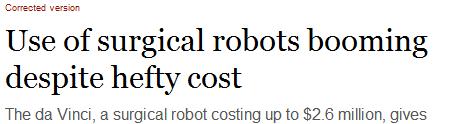 Is robotic surgery