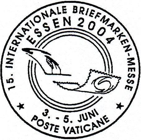 Comunicato 12/04 Annullo postale speciale in occasione della Manifestazione Filatelica Internazionale «Essen 2004» (3-5 giugno 2004) In occasione della Manifestazione Filatelica Internazionale «Essen