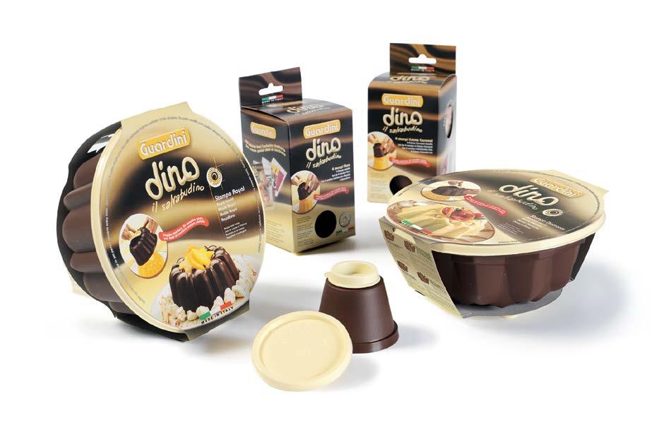 Dino il salvabudino è la linea di stampi nata per creare dolci al cucchiaio sempre perfetti.