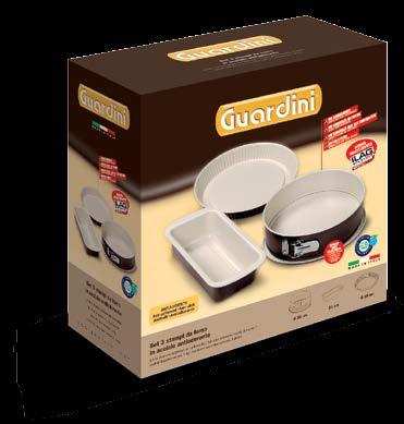 Confezione: Scatola Packaging: Box Set 3 stampi Set of 3 non-stick coating moulds Lot de 3 moules à