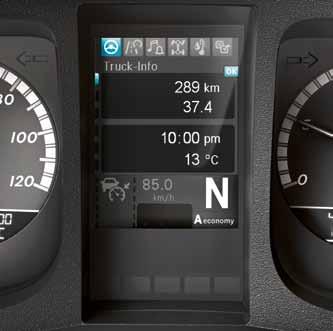 Quadro strumenti con indicatori supplementari. Il quadro strumenti da 12,7 cm con display TFT a colori 1) permette di visualizzare chiaramente tutte le funzioni del veicolo.