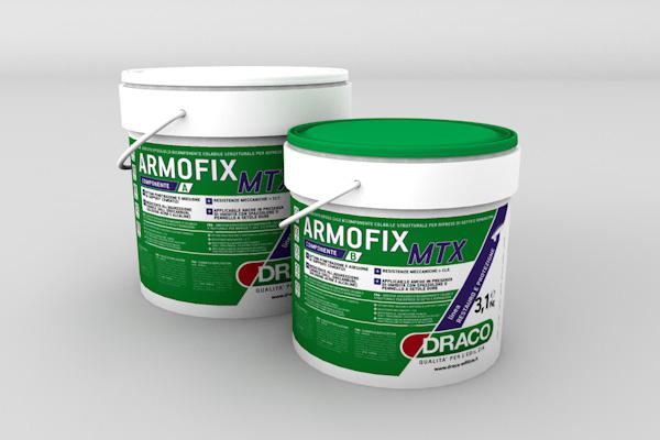 PACKAGING AND STORAGE ARMOFIX MTX is available in drums: 4 kg + 1 kg = (A + B) 5 kg 8 kg + 2 kg = (A + B) 10 kg If kept in its original packaging and properly stored under cover in a dry place, the