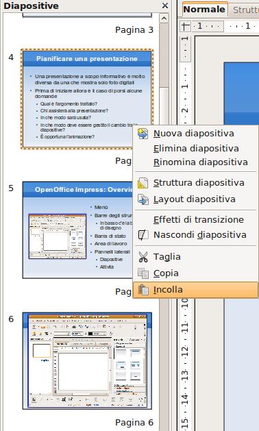 Aggiunta di diapositive Dal menù principale: