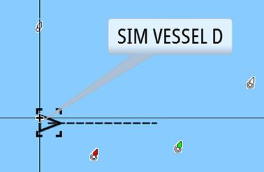 Se il cursore è attivo, il sistema cerca le imbarcazioni attorno alla posizione del cursore.