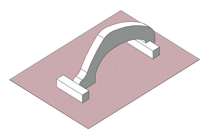 5) e fissalo con il nastro adesivo sul compensato (3). Pratica i fori da,5mm e sega entrambe le parti (3a+3b). Pulisci e leviga le parti segate.