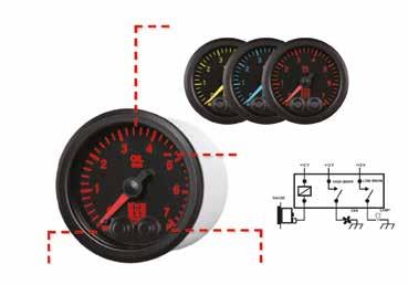 PROCONTROL ProControl stepper-motor analogici. Il top della strumentazione professionale, forniti completi di cablaggi e sensori, con allarmi programmabili, retroilluminazione a 7 colori.