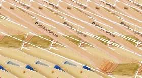 Radiator brushes, white bristle, epoxy mastic, wooden handle, copper plating