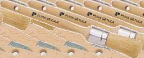 STROZZATI CHOKE BRUSHES 53 50 2 4 6 8 10 14 16 18 20 6 8 10 14 16 18 20 Pennelli strozzati, setola bionda, manico legno, ghiera