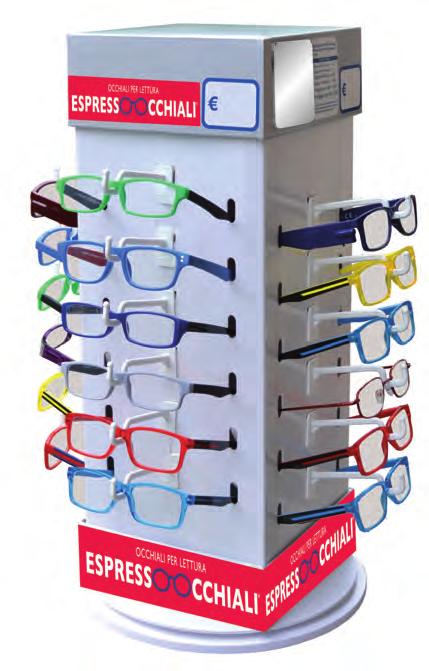 Dotato di specchi. Tests per autodiagnosi della vista. IN OMAGGIO ACQUISTANDO n. 48 occhiali (2 kit da 24 occhiali).