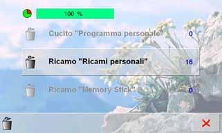 Cancellare Tutti Disegni Salvati il programma offre la possibilità di cancellare l intero contenuto della penna USB o della cartella «Disegni Personali» in una sola volta premere «Setup» premere