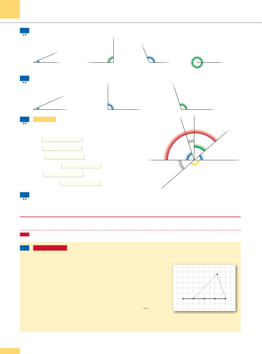 X X X X pitolo G1. L geometri del pino SRIZI 87 Per ogni ngolo indicto disegn un suo supplementre. 88 Per ogni ngolo indicto disegn, se possiile, un suo complementre.