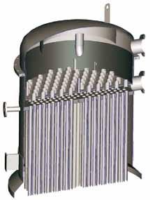 Serie EVALED MVR L evaporatore MVR si basa sulla tecnologia della circolazione forzata attraverso lo scambiatore di calore a film cadente.