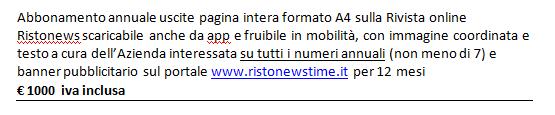 Vendita Spazi Pubblicitari (allegato B) PUOI VEDERE LE NOSTRE USCITE