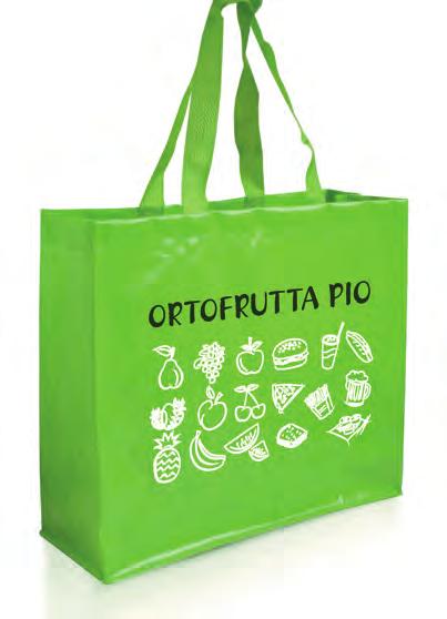 3,400 3,000 2,800 2,700 2,500 RA860 Shopper in POLIPPILE laminato con soffietto, manici corti, 120 gr/mq.