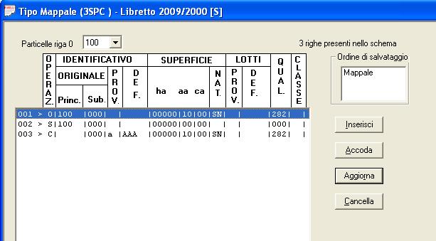 VECCHIA CODICE PREGEO DEMOLIZIONE DEMOLIZIONE Tipo mappale per