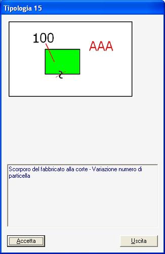 VECCHIA CODICE PREGEO FRAZIONAMENTO FRAZIONAMENTO Tipo Frazionamento p e r s t r a l c i o dell