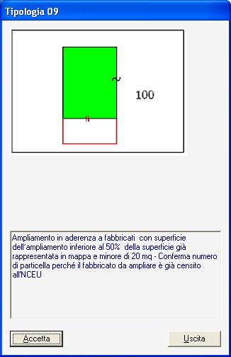 VECCHIA CODICE PREGEO AMPLIAMENTO AMPLIAMENTO Tipo mappale per ampliamento in aderenza di un fabbricato