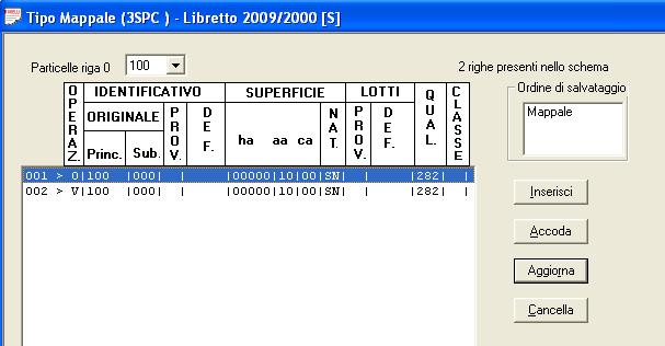 VECCHIA CODICE PREGEO AMPLIAMENTO AMPLIAMENTO Tipo mappale per ampliamento di un fabbricato già