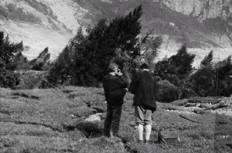 Due protagonisti delle ricerche sulla frana del Vajont Leopold MÜLLER e Luciano BROILI