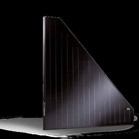 The triangular shape of Trienergia PV modules is the result of
