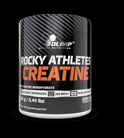 Rocky CreatinE ECCELLENTE CREATINA MONOIDRATO Il consumo di creatina aumenta le prestazioni fisiche durante gli esercizi a breve durata e ad alta intensità (si