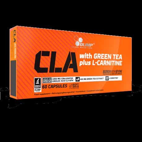 CLA WITH GREEN TEA PLUS L-CARNITINE SPORT EDITION ISOMERI CONIUGATI DELL'ACIDO LINOLEICO CON Tè VERDE E CARNITINA Isomeri di acido linoleico coniugato CLA arricchiti