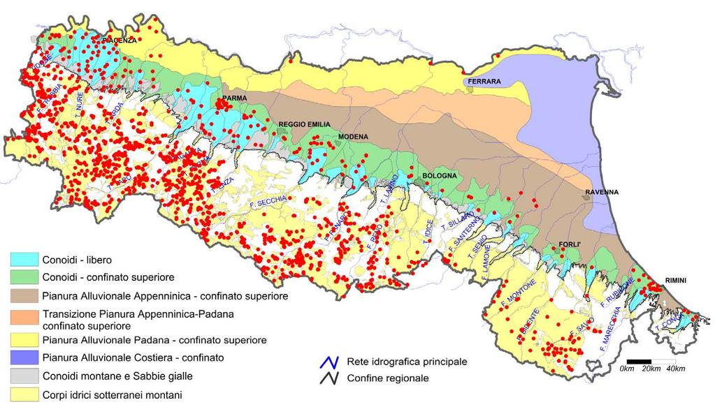 Punti di prelievo acque sotterranee ad uso acquedottistico e stato