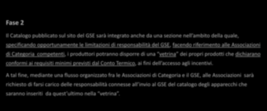 Il Portaltermico, inoltre, è stato sviluppato in maniera da aggiornare automaticamente il Catalogo ogni qual volta un istruttoria, nell ambito della quale risulti essere stato impiegato un