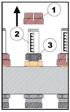 COLLETTORI INOX Caratteristiche tecniche: Collettore di mandata fornito di flussimetro per la regolazione e la visualizzazione diretta della portata.