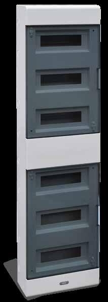 Caratteristiche Tecniche SERIE Q40 Un: 230/400 Vca Ui: 500 Vca In: 100A Materiale: PC(portello)/ABS (base +