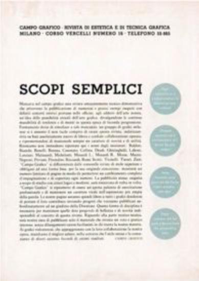 Campo Grafico Scopi semplici, articolo di