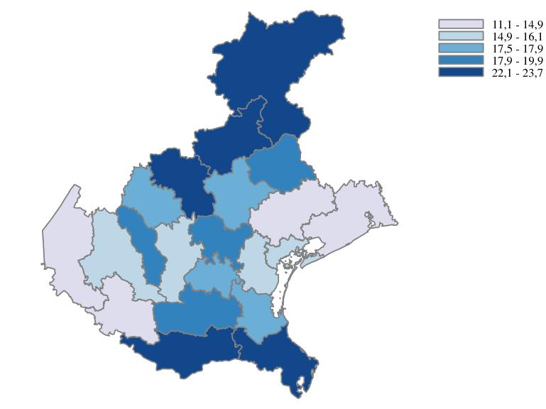 Utenti psichiatrici per mille