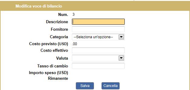 In caso di fondi da restituire, l ammontare deve essere annotato in questa sezione. Sia per i rapporti sui progressi e rapporti finali, si deve fornire un estratto conto bancario.