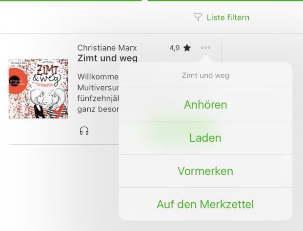 eaudio/emusic: ascolto in streaming e download I file eaudio e emusic possono essere ascoltati in streaming all interno della app oppure scaricati e ascoltati in un secondo momento anche