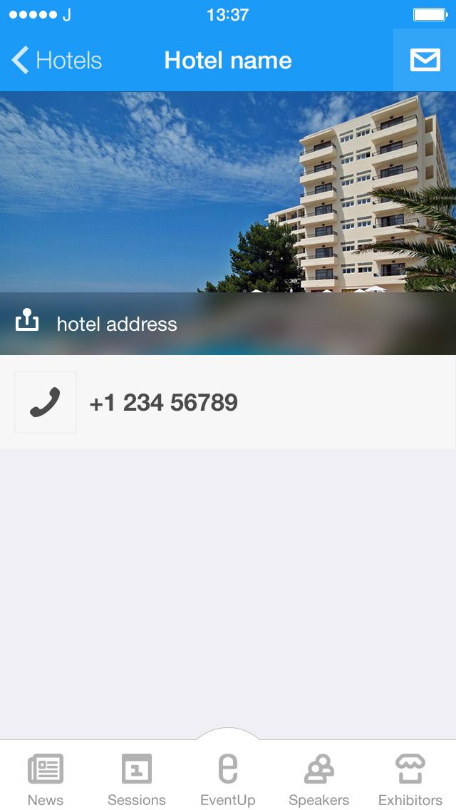 Località di interesse I partecipanti possono visualizzare le schede di Hotel, Ristoranti,