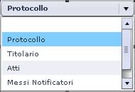 1.2.1. Area di Lavoro Accedendo all area di lavoro Gestione Atti tramite il menù a tendina della Scrivania Virtuale (come illustrato poco sopra), si avrà questa situazione: L area di lavoro del