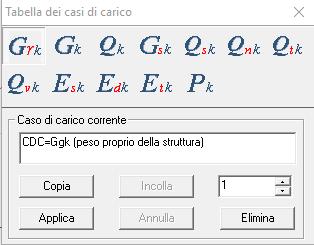 propri degli elementi immessi, ed intende i restanti caricati in modo accidentale. Nel Contesto Assegnazione carichi è possibile definire ed assegnare i carichi di progetto agli elementi strutturali.