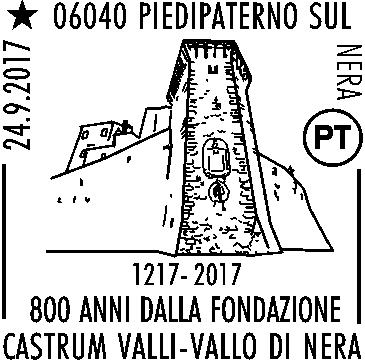 N. 1401 RICHIEDENTE: Associazione Turistica Pro Loco Vallo di Nera SEDE DEL SERVIZIO: Museo, Via della Scuola 06040 Vallo di Nera (PG) DATA: 24/09/2017 ORARIO: 12.00-17.