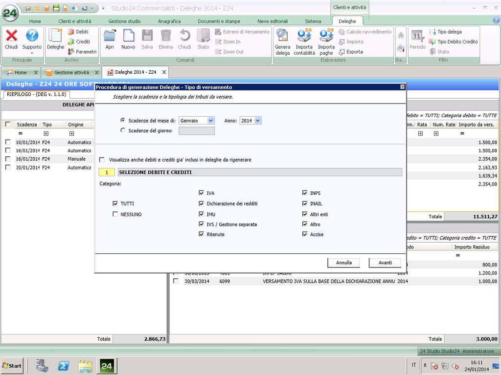 SCHEDA WEB DELEGHE La generazione dei modelli di pagamento Scheda Web I modelli di pagamento possono essere generate in più modalità: generazione automatica; generazione rapida; con trasferimento da